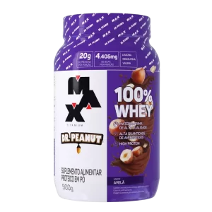 100% WHEY DR PEANUT POTE 900G AVELA  - Max Titanium