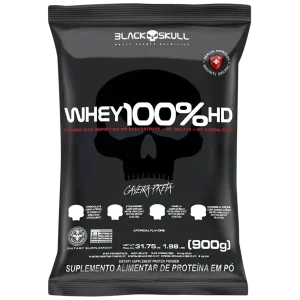 Whey 100% HD REFIL 900g MORANGO - Blackskull