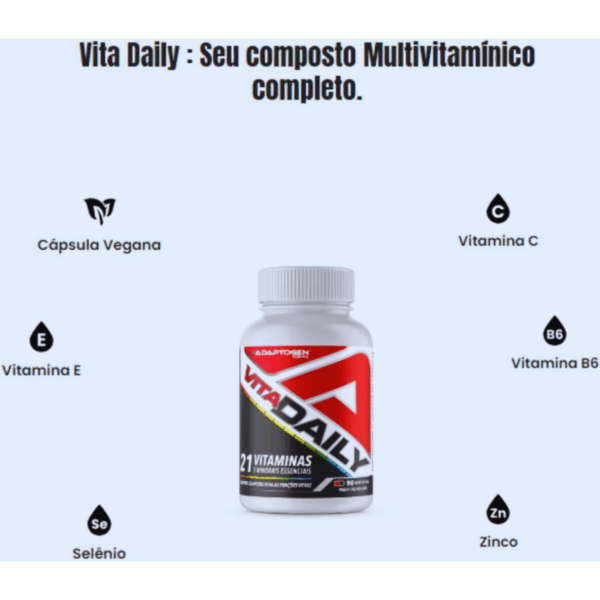 Multivitaminico Vita Daily 90cps - Adaptogen - Image 2